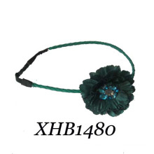 Moda cetim big flower headband (xhb1480)